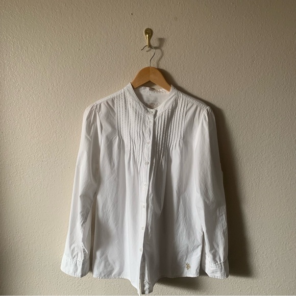 U.S. Polo Assn. Tops - U.S. Polo Assn. White Cotton Shirt